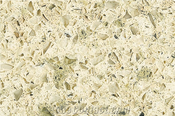 Pine Nut Yellow Quartz Stone Slabs&Tiles, Yellow Artificial Stone Slabs&Tiles, Yellow Engineered Stone Good for Countertop/Kitchen Tops/Stone Flooring
