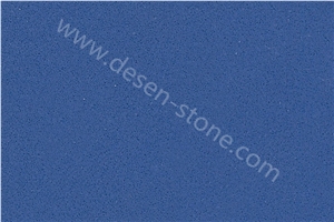 Pure Blue Quartz Stone Slabs&Tiles, Blue Stone Artificial Stone, Blue Engineered Stone, Cheap Chinese Blue Quartz Stone Wall Cladding/Stone Flooring