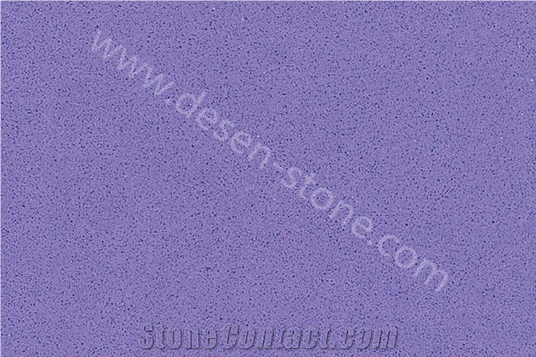 Pure Purple Quartz Stone Tiles&Slabs, Sollid Surface Artificial Stone/Engineered Stone, Indoor&Outdoor Decoration Stone Flooring/Stone Walling Tiles