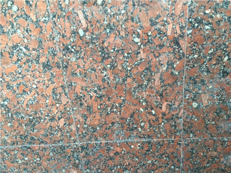 Rosso Santiago Granite Slabs&Tiles, Santiago Red/Red Santiago/Coral Red/Rosso Coral/ Kapustinsky Red/Kapustin/Rosso Korall/Korallo Granite Floor Tiles