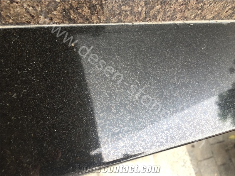Shanxi Black Granite Slabs&Tiles, Absolute Black Polished Granite Tiles, China Black Granite for Countertops/Kitchen Top, Silver Black Granite