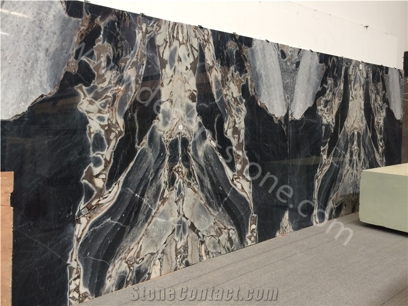Silver Dark Blue Marble Slabs&Tiles, Galaxy Blue Marble Slabs&Tiles, Natural Luxury Indoor&Outdoor Project Decorative Stone, Multicolor Marble Wall