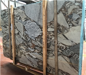 Silver Light Blue Marble Slabs&Tiles, Blue Polished Marble/Cut-To-Size/Wall Cladding/Flooring Tiles, Marble Jumbo Pattern/Opus Pattern