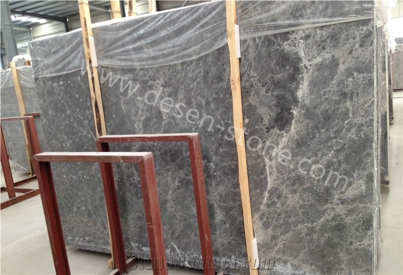 Silver Mink Marble Slabs&Tiles, Cappuccino Grey/Hunan Grey/Silver Ermine/Silver Marten/Silver Gray Marble Wall Covering Tiles/Floor Tiles/Cut to Size