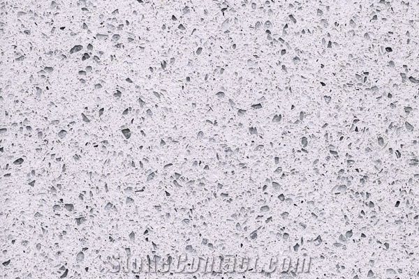 Silver Star White Quartz Stone Slabs&Tiles, Solid Surface White ...