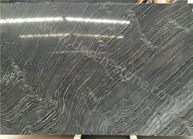 Silver Wave Marble Slabs&Tiles, Antique Wood/Antique Wooden/Wood Antique/Wooden Antique/Black Forest Marble Slabs&Tiles/Cut to Size/Jumbo Pattern