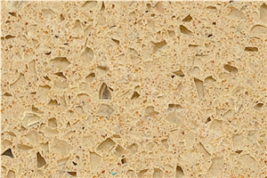 Starfish Beige Quartz Stone Slabs&Tiles, Yellow Beige Artificial Stone Slabs&Tiles, Quartz Stone Slab for Countertops/Vanity Tops/Stone Walling/Stone Flooring