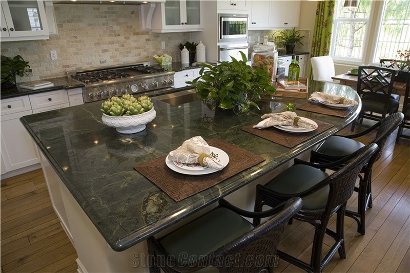 Emerald Green Quartzite Kitchen Countert