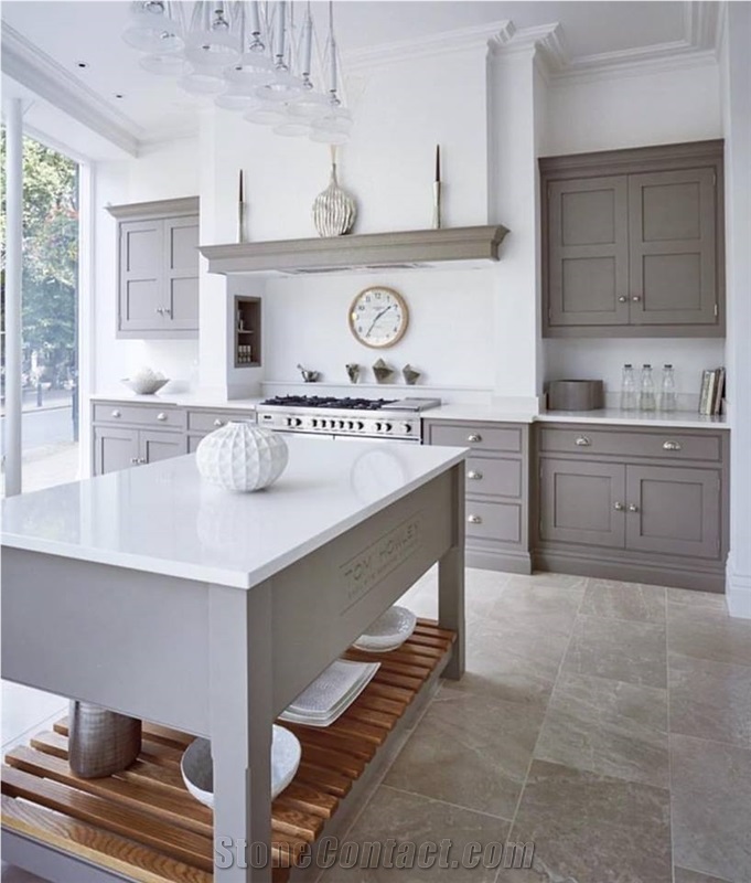 Technistone Crystal Absolute White Kitchen Top