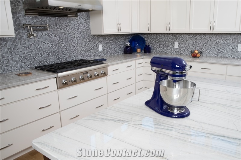 Bianco Macaubas Quartzite Countertops