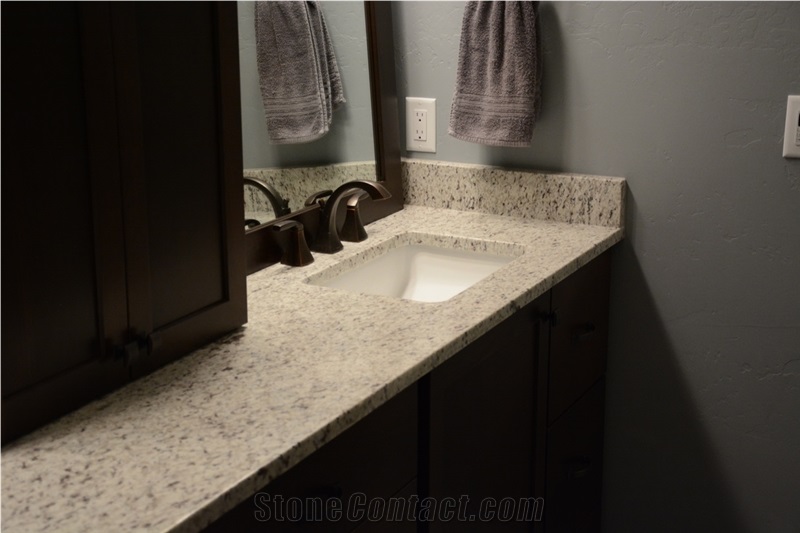 Dallas White Granite Bathroom Countertop