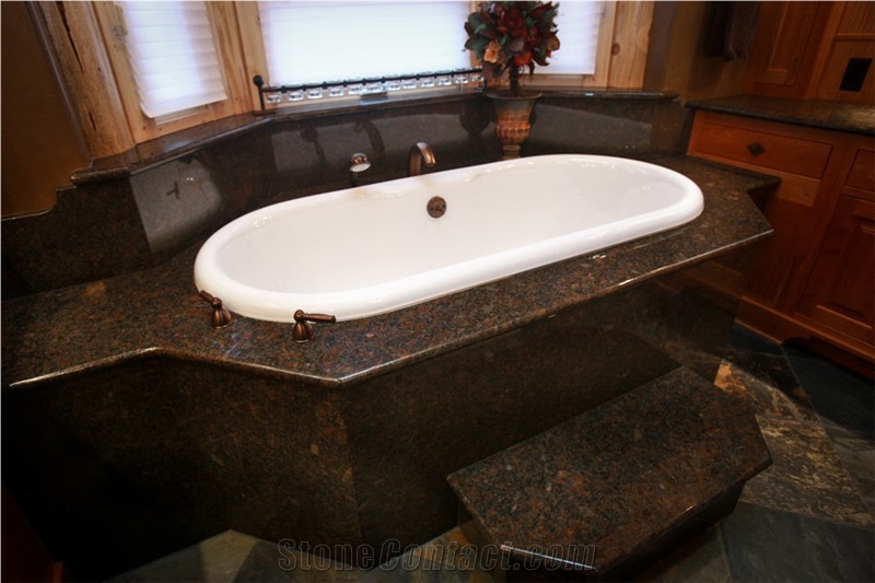 Castor Imperial Granite Bath Tub Deck and Surround