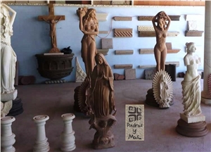 Stone Sculptures Fountains Handicrafts Onix Marble Volcanic
