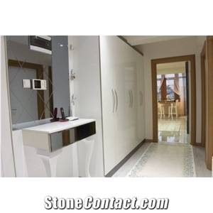 Ahemia Home Set Acyrlic, White Granite Kitchen Design