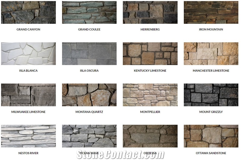 Natural Stone Thin Veneer- Slate Stone Vener Panels-Fairfield