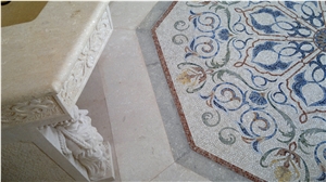 Mosaic Flooring with Palladio Stone Wrought Solid