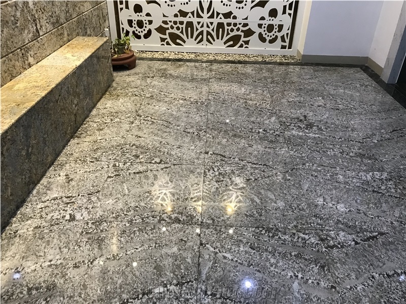 Bianco Antico Slabs, Blanco Potiguar Tiles & Floorings