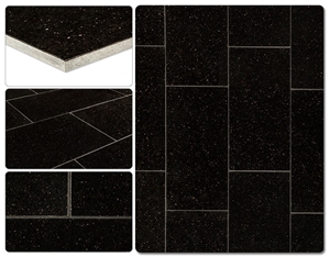 India Black Galaxy Granite (Star Galaxy),Golden Galaxy Countertops,Vanities,Slabs & Tiles,Polished Granite Floor Covering Tiles, Walling Tiles