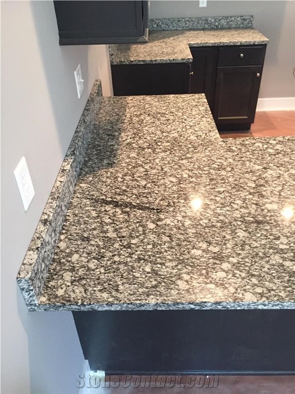 Spray White Granite Tops/Kitchen Countertops/ Water Wave/Sea Wave Granite Tops,Chinese Popular Grey Granite for Kitchen Tops