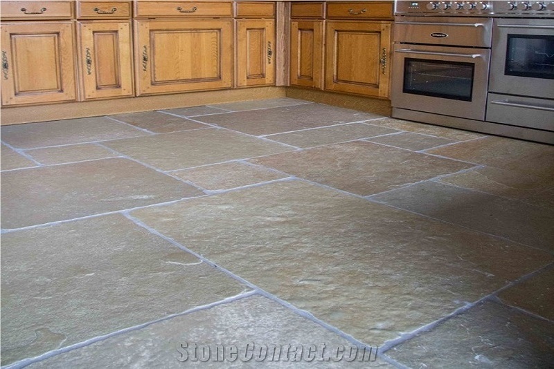 Aged Jaipur Limestone Pattern Floor Tiles