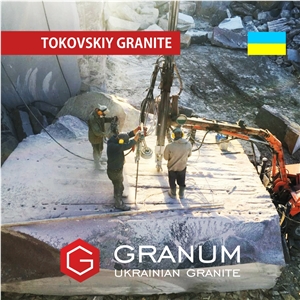 Tokovskiy Granite Block Red, Big (Large) - Ukraine Granite