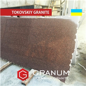 Tokovskiy Granite Slab Red (Thickness 30,30,40,50 mm Etc) - Ukraine Granite
