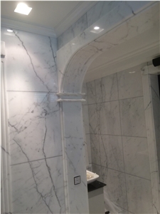 Carrara White Marble Bathroom Project