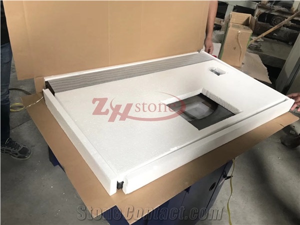 Engineered Solid Surface Quartz Stone Bathroom Custom Vanity Tops,Bath Tops