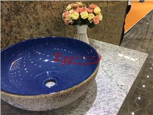 Kashmir White Granite Polished Countertop,Custom Countertop,Bathroom Vanity Top