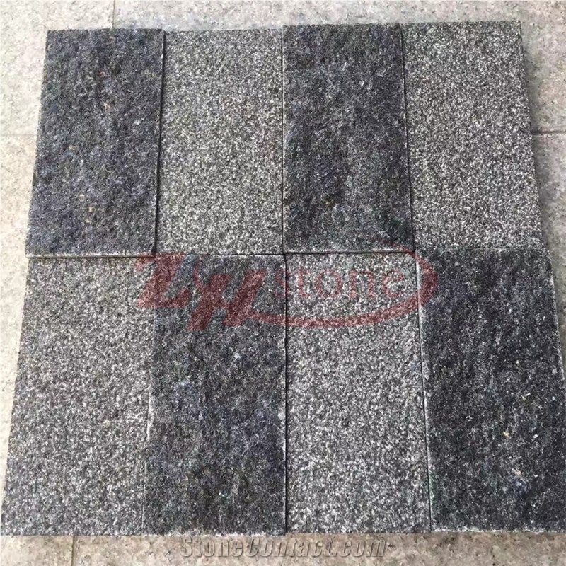 Own Quarry Waterjet Surface Platinum Black Granite Tile