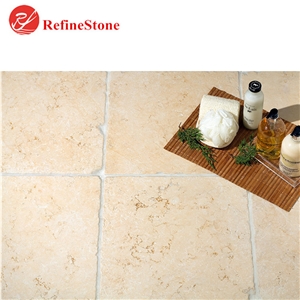 Antique Beige Limestone Pavers Floor Tiles ,French Pattern Limestone Slabs for Paving