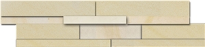 Mint White Sandstone Interlocking Wall Panel