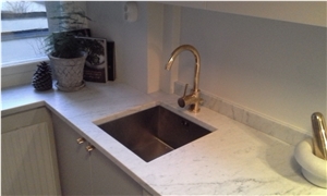 Bianco Carrara C Kitchen Countertop