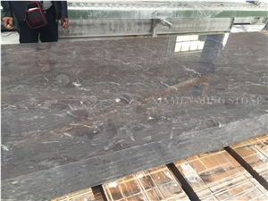 Atlantic Grey Marble Polished Panel for Interior Hotel Floor Covering,Turkey Gray Marble Walling Panel Tiles