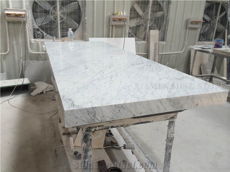 Bianco Carrara Gioia Venato White Marble Interior Furniture Tabletops,Indoor Work Top Table Tops for Lobby,Living Room
