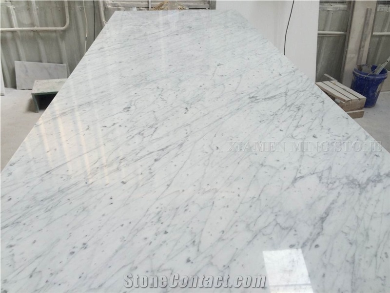Bianco Carrara Gioia Venato White Marble Interior Stone Tabletops,Indoor Work Top Table Tops