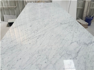 Bianco Carrara Gioia Venato White Marble Interior Stone Tabletops,Indoor Work Top Table Tops