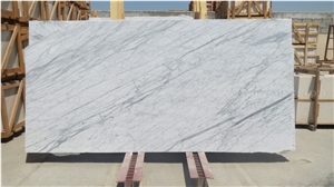 Bianco Carrara Gioia Venato White Marble Slabs,Machine Cutting Panel Tiles for Bathroom Floor Covering,Wall Tiles French Pattern
