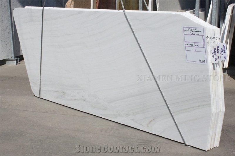 Bianco Lasa Italy White Marble Polished Tile,Machine Cutting Slabs for Panel Bathroom Walling,Floor Covering Pattern