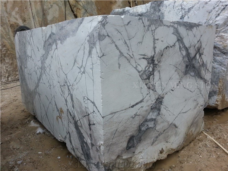 China White Clivia Marble Blocks