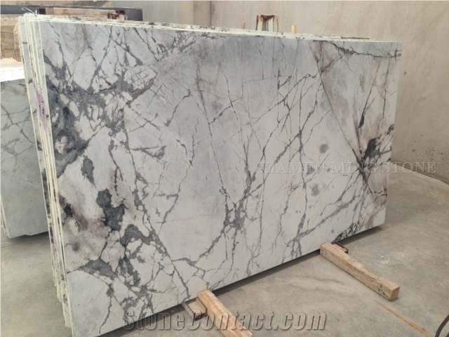 China White Clivia Marble Slabs,Machine Cutting Panel Tiles Wall Cladding,Floor Covering Tiles for Hotel Lobby