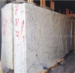Dehua Ceramic Snow White Marble Honed Slabs for Interior Floor Covering,Walling Tiles for Bathroom Pattern