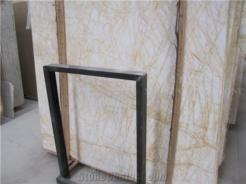 Golden Spider Arachnia Yellow Veins Marble Slabs Polished, Cutting Golden Marble Panel Tiles for Interior Wall Cladding,Floor Covering