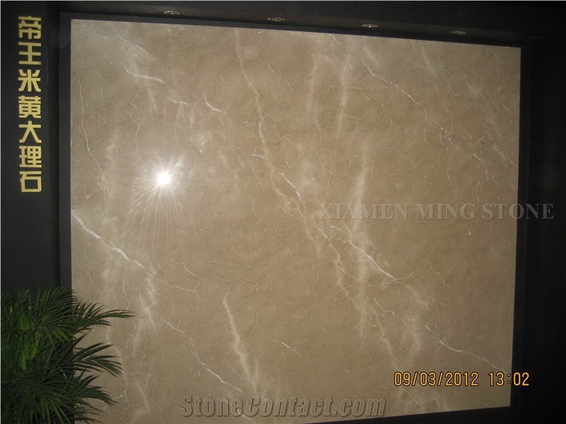 Imperial Beige Marble Persian Cream Slabs Polished,Machine Cutting Paenl Tiles for Interior Floor Covering,Wall Panel Hotel Project