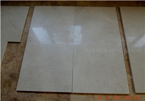 Moon Ivory Beige Cream Marble Project Tiles Polished, Panel Machine Cutting French Pattern Wall Covering Slabs