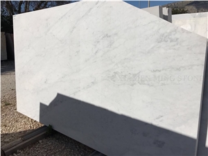 New Statuario White Marble Project Slab,Panel Machine Cutting French Pattern Wall Covering Tiles,Flooring Tiles