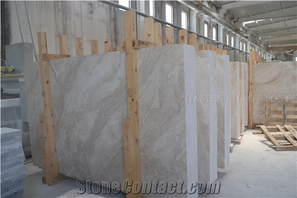 Polished Princeless Crystal Ice White Marble Project Slab, Cream Marble Tiles Bathroom Walling,Floor French Pattern