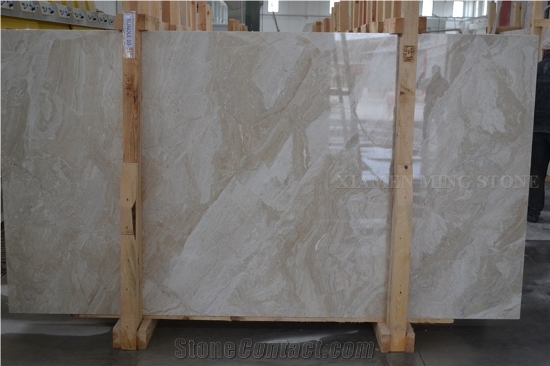 Prince Beige Marble Slabs,Turkey Cream Machine Cutting Panel Tiles for Floor Covering Hotel Paving Material