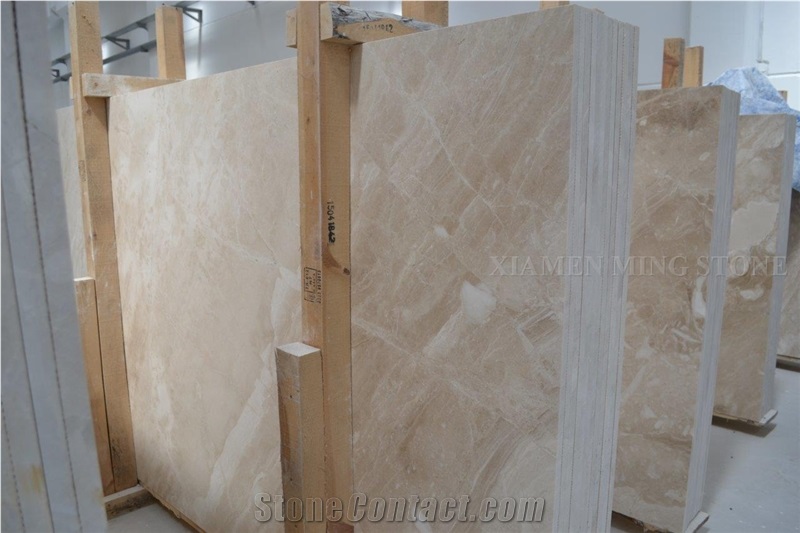 Princess Beige Marble Slabs,Turkey Cream Machine Cutting Panel Tiles for Floor Covering Hotel Paving Material
