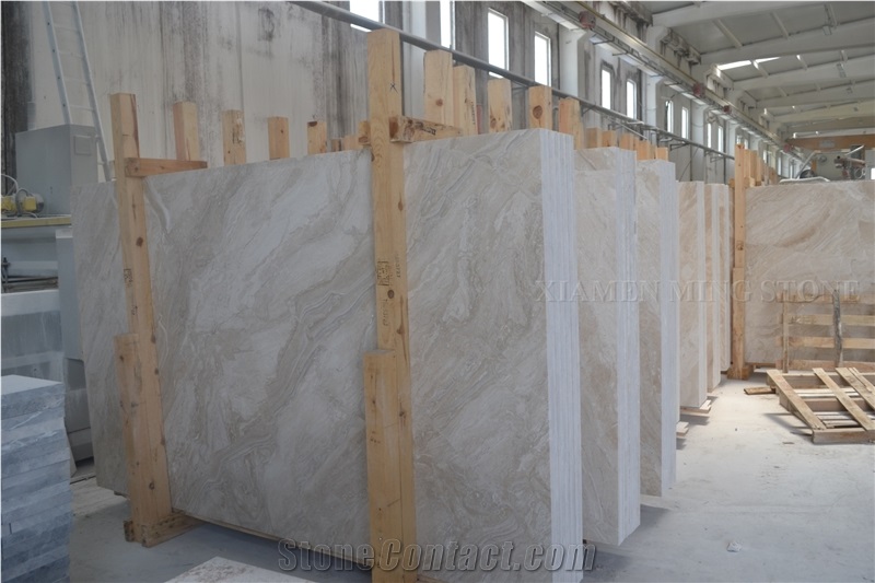 Princess Beige Marble Slabs,Turkey Cream Panel Tiles for Floor Covering Hotel Paving Material